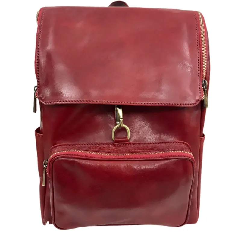 Unisex Handcrafted Backpack With Carabiner