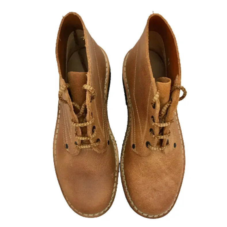 Work Boot In Slow Natural Cowhide