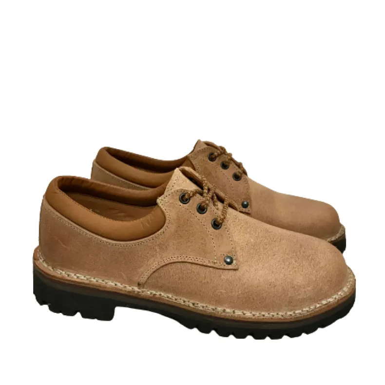 Work Shoe In Natural Vibram Cowhide