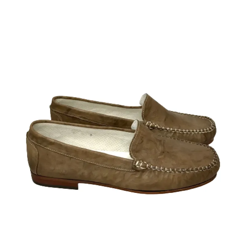 Wrinkled Taupe Moccasin