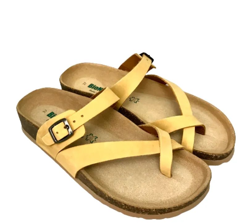 Yellow Bionatura Slipper In Nubuck